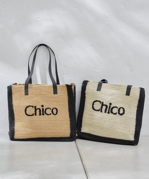 Chico（チコ）の「配色ロゴ入りBIGトートバッグ（トートバッグ）」 - WEAR