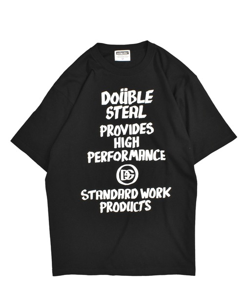 DOUBLE STEAL（ダブルスティール）の「マーカーメッセージ Tシャツ（Tシャツ/カットソー・メンズ・ブルーグレー/ブラック/ホワイト・LARGE/X-LARGE/MEDIUM）」の3枚目の写真