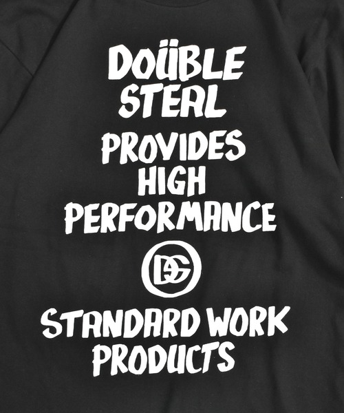 DOUBLE STEAL（ダブルスティール）の「マーカーメッセージ Tシャツ（Tシャツ/カットソー・メンズ・ブルーグレー/ブラック/ホワイト・LARGE/X-LARGE/MEDIUM）」の11枚目の写真