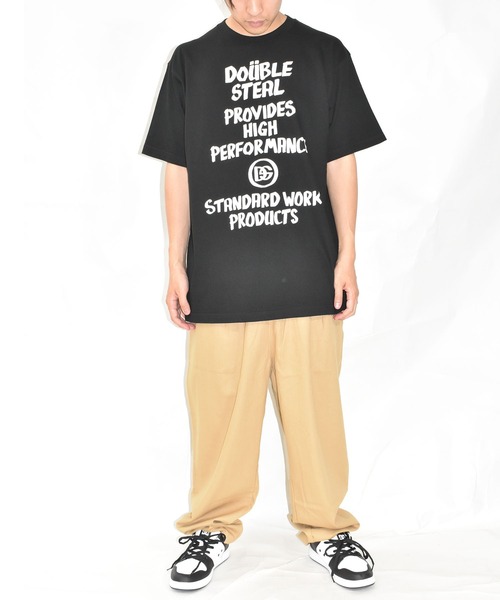 DOUBLE STEAL（ダブルスティール）の「マーカーメッセージ Tシャツ（Tシャツ/カットソー・メンズ・ブルーグレー/ブラック/ホワイト・LARGE/X-LARGE/MEDIUM）」の13枚目の写真