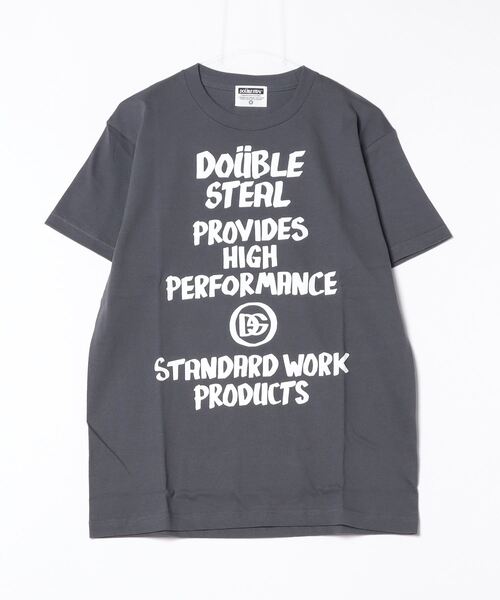 DOUBLE STEAL（ダブルスティール）の「マーカーメッセージ Tシャツ（Tシャツ/カットソー・メンズ・ブルーグレー/ブラック/ホワイト・LARGE/X-LARGE/MEDIUM）」の16枚目の写真