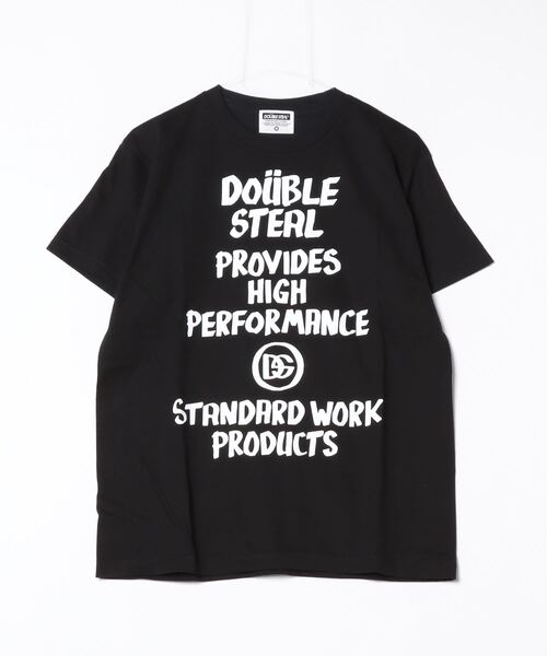 DOUBLE STEAL（ダブルスティール）の「マーカーメッセージ Tシャツ（Tシャツ/カットソー・メンズ・ブルーグレー/ブラック/ホワイト・LARGE/X-LARGE/MEDIUM）」の17枚目の写真