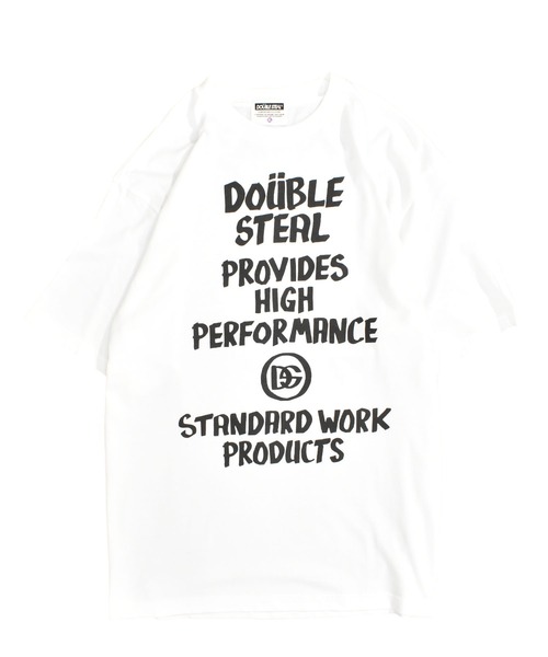 DOUBLE STEAL（ダブルスティール）の「マーカーメッセージ Tシャツ（Tシャツ/カットソー・メンズ・ブルーグレー/ブラック/ホワイト・LARGE/X-LARGE/MEDIUM）」の18枚目の写真
