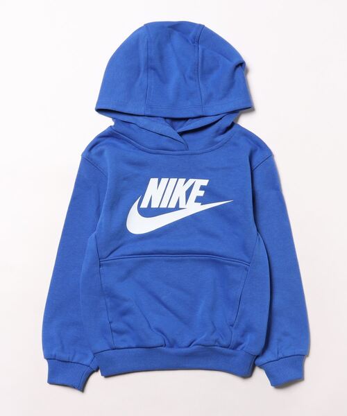 NIKE（ナイキ）の「【NIKE】NKN N NSW CLUB FT HBR / ナイキ スウッシュ ロゴ プルオーバー パーカー キッズ用（パーカー・キッズ・グリーン/ピンク/ブルー/ブラック・105cm/110cm/115cm/120cm）」の3枚目の写真