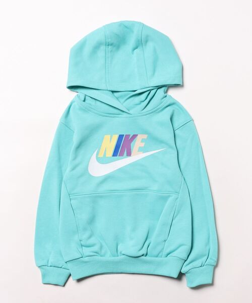 NIKE（ナイキ）の「【NIKE】NKN N NSW CLUB FT HBR / ナイキ スウッシュ ロゴ プルオーバー パーカー キッズ用（パーカー・キッズ・グリーン/ピンク/ブルー/ブラック・105cm/110cm/115cm/120cm）」の2枚目の写真