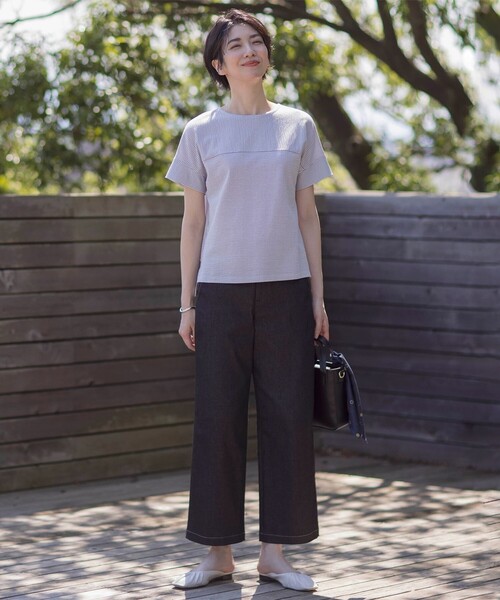 J.PRESS（ジェイプレス）の「グラバッティーノ スカーフ（バンダナ/スカーフ・レディース・ブルー系3/ネイビー系5/ライトグレー系5/ピンク系3・F）」の5枚目の写真