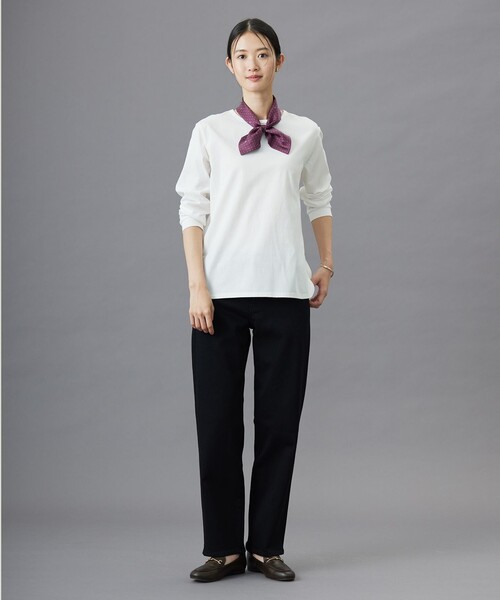 J.PRESS（ジェイプレス）の「グラバッティーノ スカーフ（バンダナ/スカーフ・レディース・ブルー系3/ネイビー系5/ライトグレー系5/ピンク系3・F）」の11枚目の写真