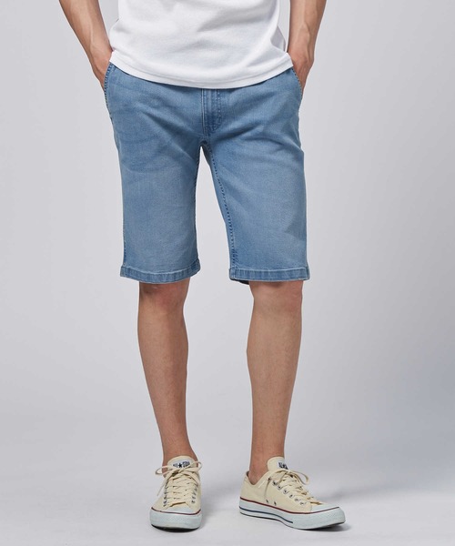 Right-on(ライトオン)の「ウエストリブデニムショーツ(デニムパンツ・メンズ・ダークインディゴブルー/ライトインディゴブルー・S/M/XL/L)」の2枚目の写真