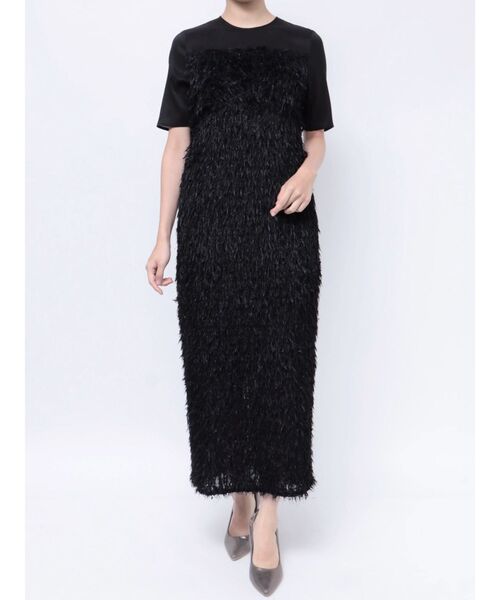 LAGUNAMOON（ラグナムーン）の「LADYシャギードレス 結婚式 お呼ばれ（ドレス・レディース・ベージュ/ブラック・MEDIUM/SMALL）」の16枚目の写真