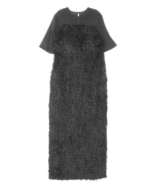 LAGUNAMOON（ラグナムーン）の「LADYシャギードレス 結婚式 お呼ばれ（ドレス・レディース・ベージュ/ブラック・MEDIUM/SMALL）」の18枚目の写真