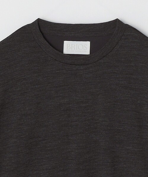SHIPS any（シップス エニィ）の「SHIPS any: 〈手洗い可能〉バンブー レーヨン ウール混 ルーズ ロングスリーブ Tシャツ ［BRIOS］◇（Tシャツ/カットソー・メンズ・ダークグレー/チャコールグレー/ブラック・LARGE/MEDIUM）」の15枚目の写真