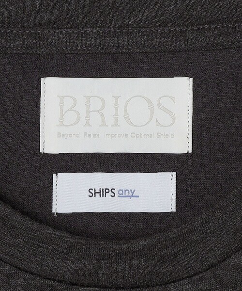 SHIPS any（シップス エニィ）の「SHIPS any: 〈手洗い可能〉バンブー レーヨン ウール混 ルーズ ロングスリーブ Tシャツ ［BRIOS］◇（Tシャツ/カットソー・メンズ・ダークグレー/チャコールグレー/ブラック・LARGE/MEDIUM）」の16枚目の写真