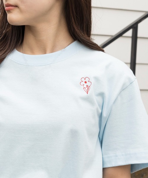 セール】【SETUP7】フラワー デイジー ワンポイント ロゴ刺繍 セール】【SETUP7】フラワー デイジー ワンポイント ロゴ刺繍