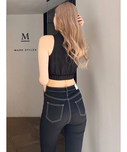 GYDA（ジェイダ）の「GYDAプレートアメスリシャツ（シャツ/ブラウス・レディース・オフホワイト/ブラック・FREE）」の22枚目の写真