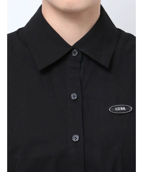 GYDA（ジェイダ）の「GYDAプレートアメスリシャツ（シャツ/ブラウス・レディース・オフホワイト/ブラック・FREE）」の9枚目の写真
