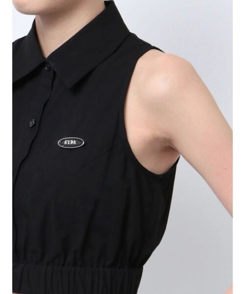 GYDA（ジェイダ）の「GYDAプレートアメスリシャツ（シャツ/ブラウス・レディース・オフホワイト/ブラック・FREE）」の8枚目の写真