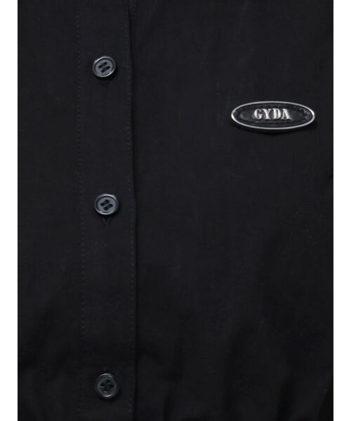 GYDA（ジェイダ）の「GYDAプレートアメスリシャツ（シャツ/ブラウス・レディース・オフホワイト/ブラック・FREE）」の3枚目の写真