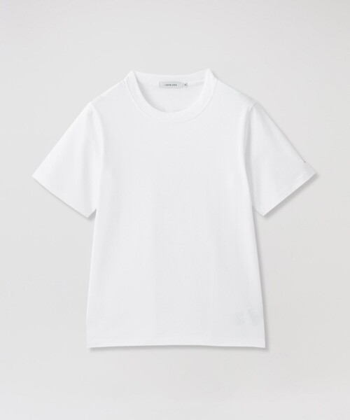 LOVELESS(ラブレス)の「ハイゲージTシャツ(Tシャツ/カットソー・レディース・ブラック/オフホワイト・36)」の2枚目の写真