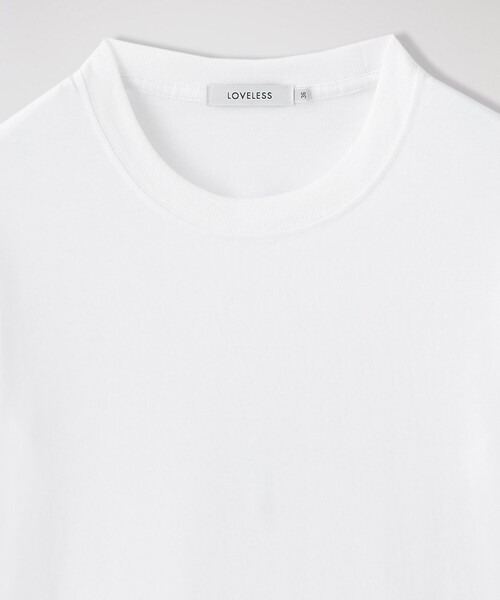 LOVELESS(ラブレス)の「ハイゲージTシャツ(Tシャツ/カットソー・レディース・ブラック/オフホワイト・36)」の8枚目の写真