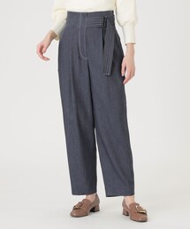 CAST: | 【大人気定番】デニムライクベルトワイドパンツ(デニムパンツ)