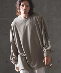 GLIMCLAP（グリムクラップ）の「mlt4801- Honeycomb pile oversized pullover カットソー（Tシャツ/カットソー）」