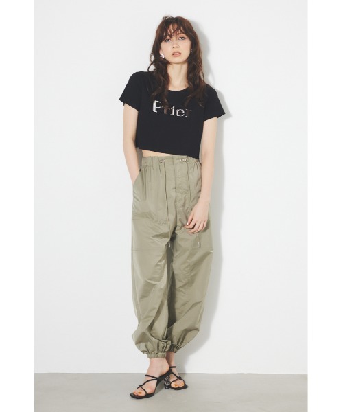 rienda（リエンダ）の「PRieR Tシャツ 半袖 夏服（Tシャツ/カットソー・レディース・ピンク/ブラック/ホワイト・SMALL/MEDIUM）」の8枚目の写真