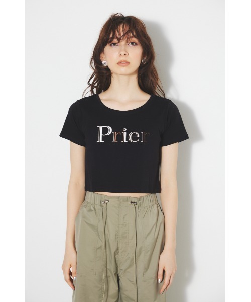 rienda（リエンダ）の「PRieR Tシャツ 半袖 夏服（Tシャツ/カットソー・レディース・ピンク/ブラック/ホワイト・SMALL/MEDIUM）」の9枚目の写真