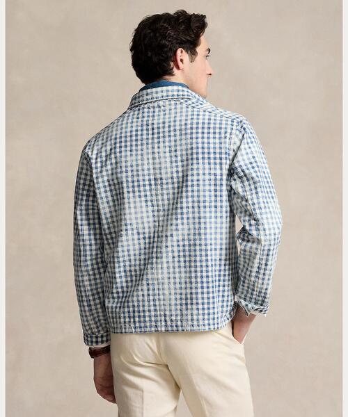 Ralph Lauren ラルフローレン インディゴ チェック オーバーシャツ セール】インディゴ チェック オーバーシャツ（シャツ/ブラウス