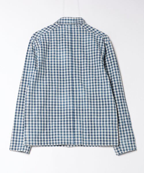 セール】インディゴ チェック オーバーシャツ（シャツ/ブラウス