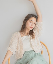 mysty woman | フラッフィーVネックカーディガン 140924(カーディガン/ボレロ)
