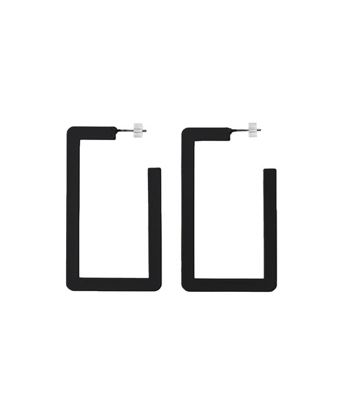Narcissus(ナルシス)の「【Narcissus】スクエアマットピアス(ピアス(両耳用)・レディース・グリーン/ブラック・FREE)」の1枚目の写真