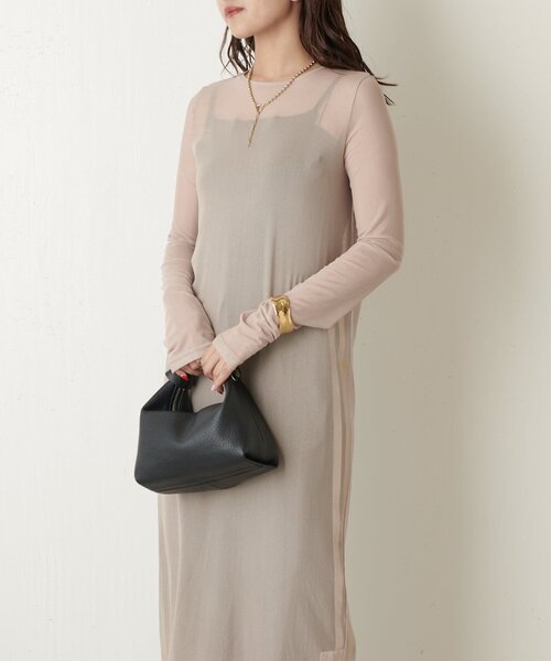 Lui's(ルイス)の「シアーロングワンピース(ワンピース・レディース・ブラック/アイボリー/グレー/ブラウン・FREE)」の18枚目の写真