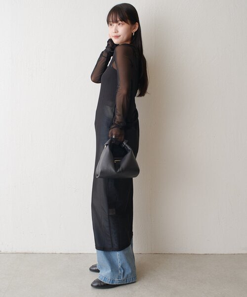 Lui's(ルイス)の「シアーロングワンピース(ワンピース・レディース・ブラック/アイボリー/グレー/ブラウン・FREE)」の19枚目の写真