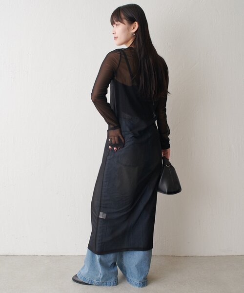 Lui's(ルイス)の「シアーロングワンピース(ワンピース・レディース・ブラック/アイボリー/グレー/ブラウン・FREE)」の20枚目の写真