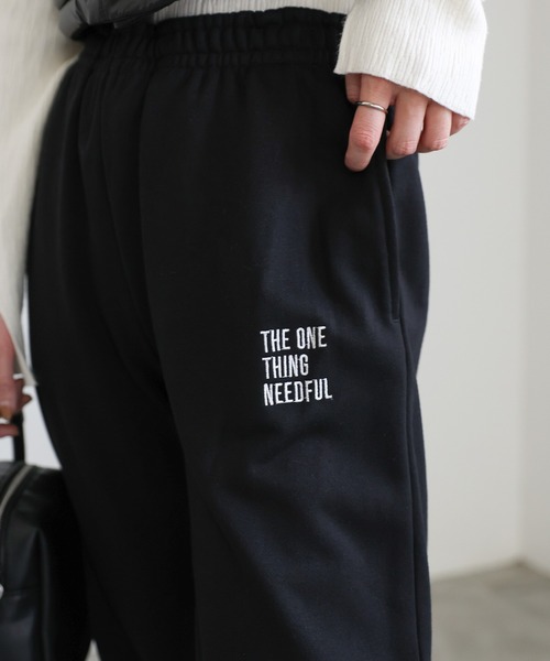 select MOCA(セレクトモカ)の「ロゴスウェットパンツ(スウェットパンツ・レディース・グレー/グレー系その他/ブラック・FREE)」の10枚目の写真