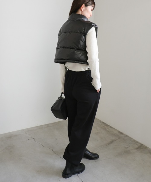 select MOCA(セレクトモカ)の「ロゴスウェットパンツ(スウェットパンツ・レディース・グレー/グレー系その他/ブラック・FREE)」の13枚目の写真