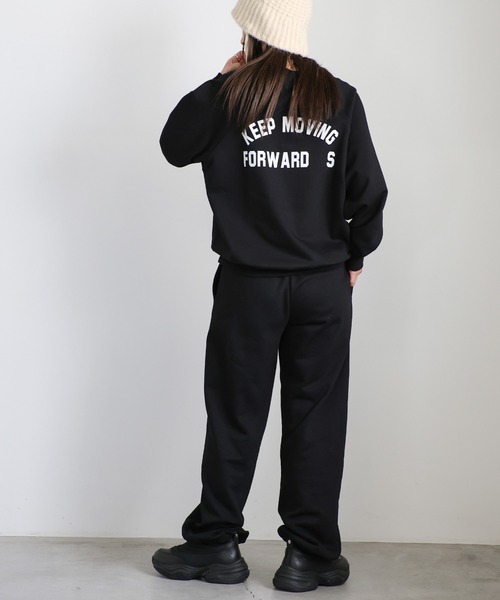 select MOCA(セレクトモカ)の「ロゴスウェットパンツ(スウェットパンツ・レディース・グレー/グレー系その他/ブラック・FREE)」の19枚目の写真