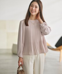ジョーゼットシフォンプリーツ ブラウス