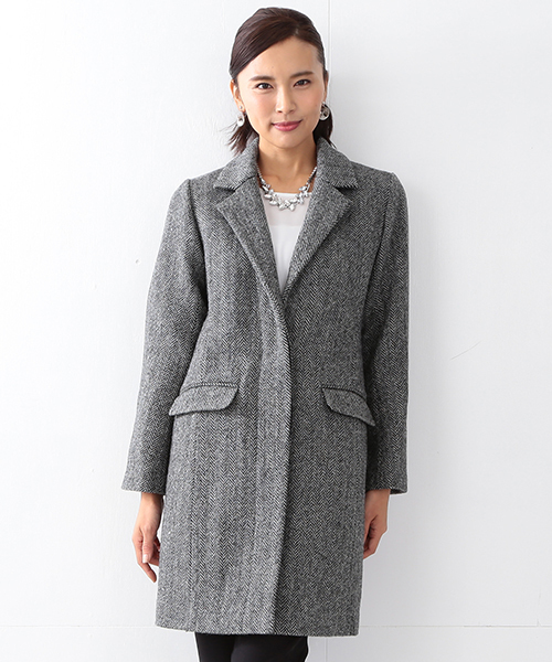 BEAMS LIGHTS Women's(ビームスライツ ウィメンズ)の「BEAMS LIGHTS / HARRIS TWEED チェスターコート(チェスターコート・レディース・グレー/ブラック/その他1・38/36)」の21枚目の写真