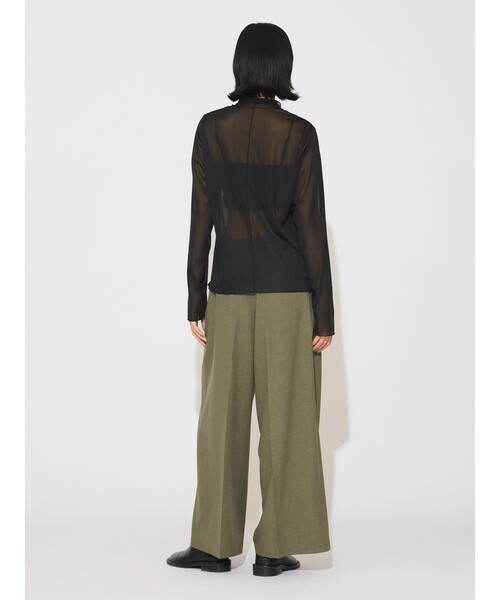 MIDIUMISOLID(ミディウミソリッド)の「MIDIUMISOLID for Ladies ストレートワイドパンツ(その他パンツ・レディース・アイボリー/カーキ/ブラック・FREE)」の21枚目の写真