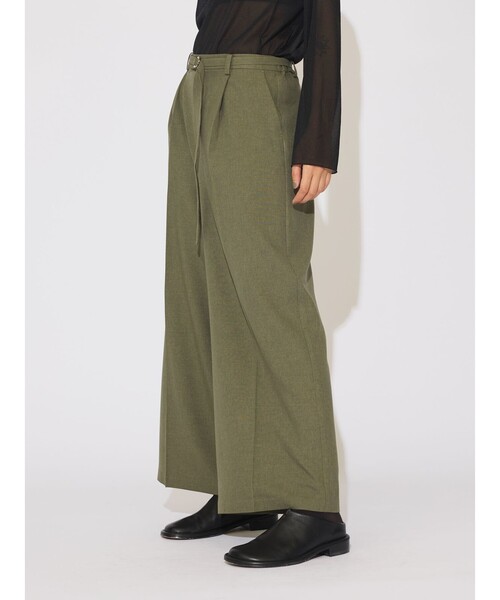 MIDIUMISOLID(ミディウミソリッド)の「MIDIUMISOLID for Ladies ストレートワイドパンツ(その他パンツ・レディース・アイボリー/カーキ/ブラック・FREE)」の18枚目の写真