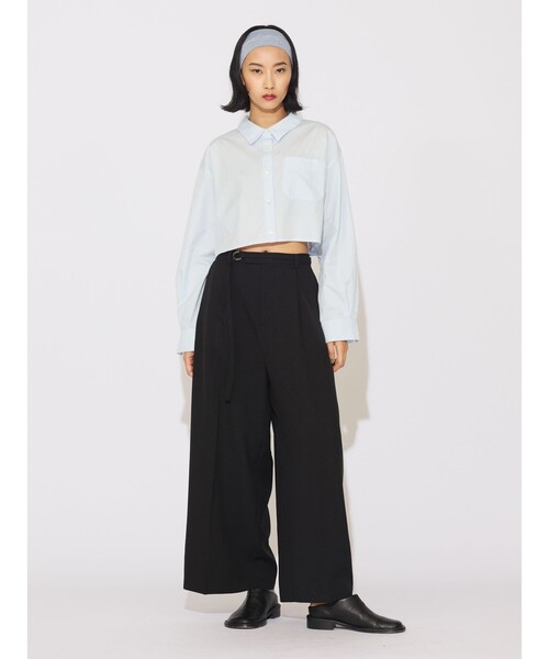 MIDIUMISOLID(ミディウミソリッド)の「MIDIUMISOLID for Ladies ストレートワイドパンツ(その他パンツ・レディース・アイボリー/カーキ/ブラック・FREE)」の14枚目の写真