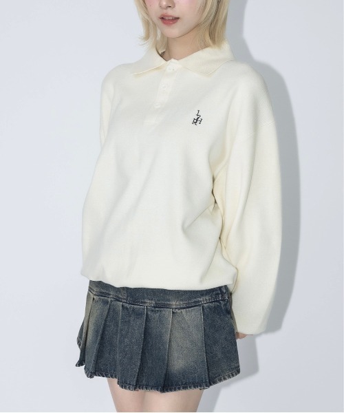 17HR(セブンティーンアワーズ)の「ローウエストプリーツデニムミニスカート(スカート・レディース・ブルー/ブラック・SMALL/MEDIUM)」の11枚目の写真