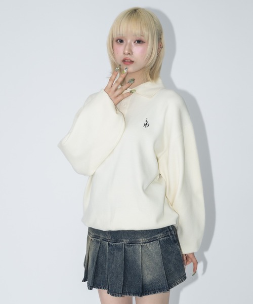 17HR(セブンティーンアワーズ)の「ローウエストプリーツデニムミニスカート(スカート・レディース・ブルー/ブラック・SMALL/MEDIUM)」の12枚目の写真