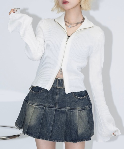 BURBERRY プリーツスカート デニム Burberryバーバリー ストレッチコットン製デニムプリーツ