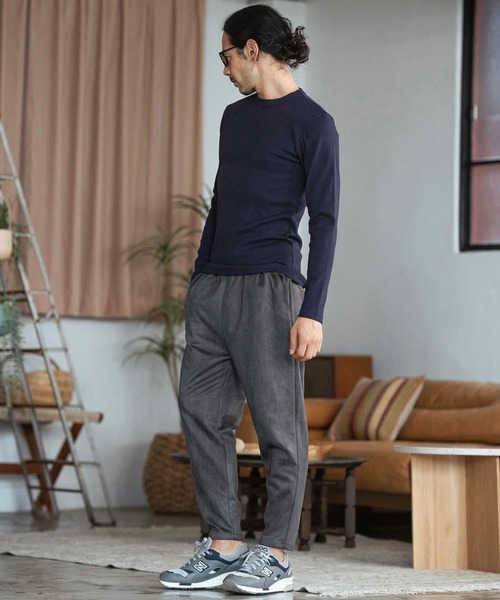 CAMBIO(カンビオ)の「mlt4852- ヘビーウエイトフライスCNカットソー(Tシャツ/カットソー・メンズ・ホワイト/ネイビー/グレー/ブラック・S/M/L)」の10枚目の写真