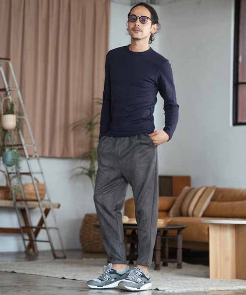 CAMBIO(カンビオ)の「mlt4852- ヘビーウエイトフライスCNカットソー(Tシャツ/カットソー・メンズ・ホワイト/ネイビー/グレー/ブラック・S/M/L)」の11枚目の写真