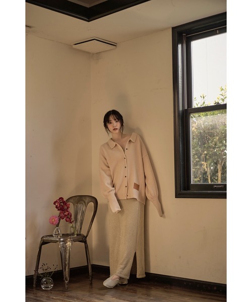 mideal（マイディール）の「loose knit shirt / ルーズニット