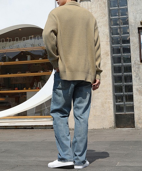 TOBEE(トゥビー)の「【Tobee】シャツ カーディガン/ ニット ポロ ジャケット(ニット/セーター・メンズ・グレー/カーキ/ブラック・SMALL/LARGE/MEDIUM)」の22枚目の写真