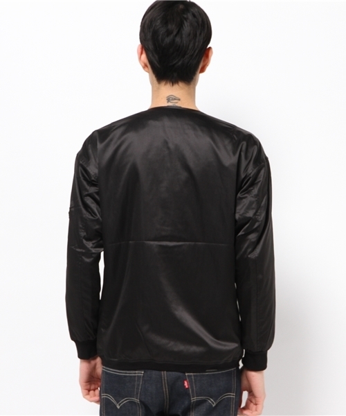 WHO'S WHO gallery(フーズフーギャラリー)の「【GIGGER】ノーカラーMA-1(ブルゾン・メンズ・カーキ/ブラック・LARGE/MEDIUM)」の5枚目の写真